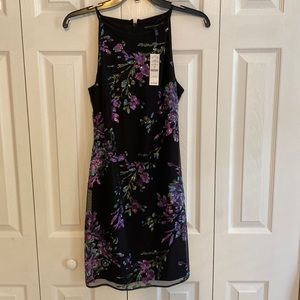 Black dress with floral sequins